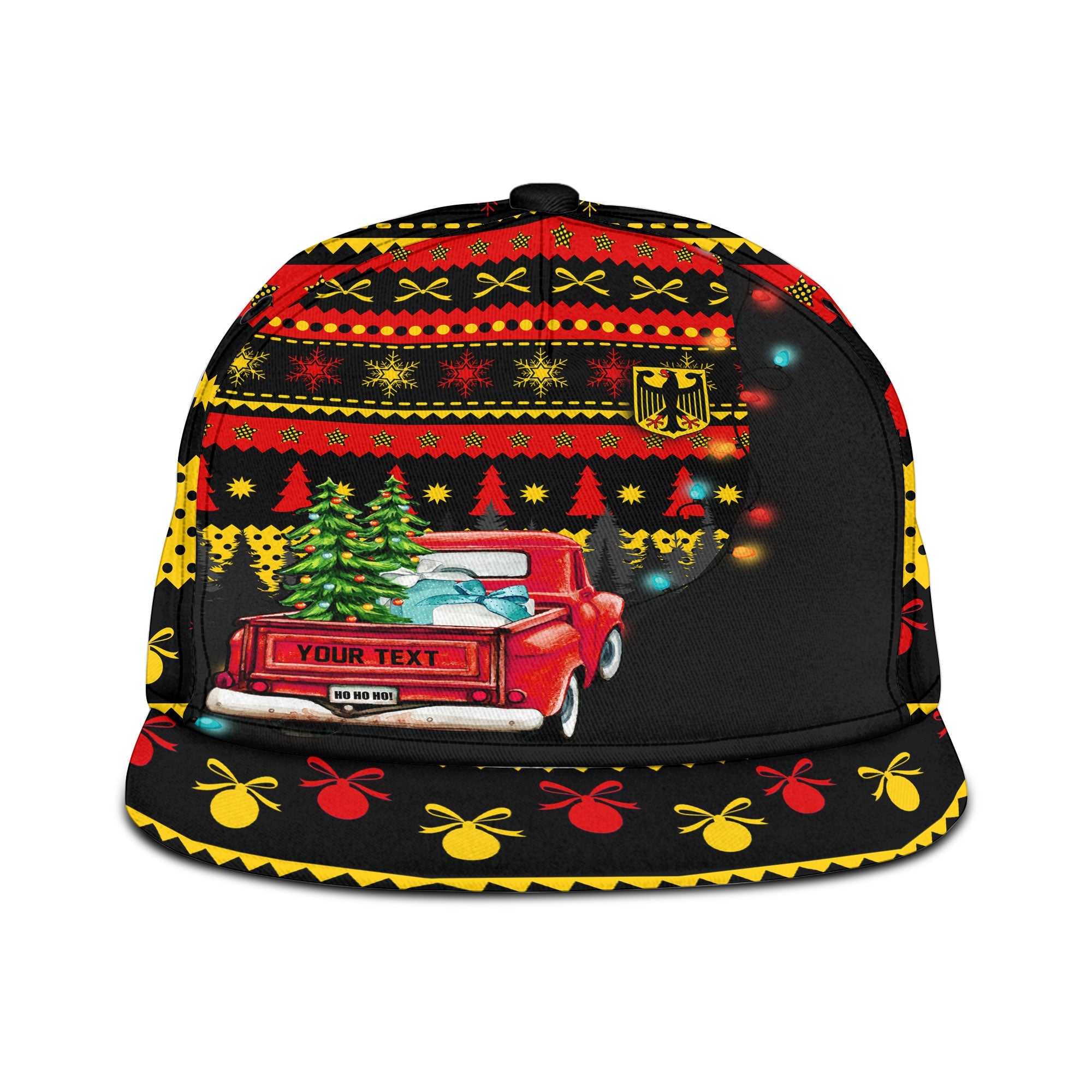 Germany Snapback Hat Coat Of Arms Christmas Style