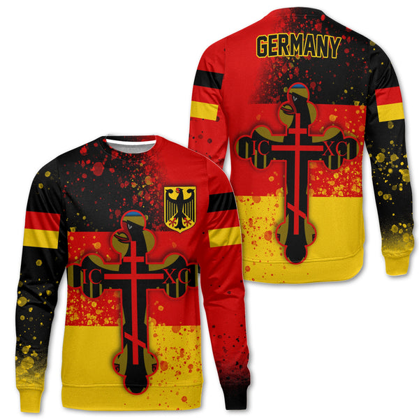 Germany Sweatshirt Flag & Coat Of Arms Orthodox Style