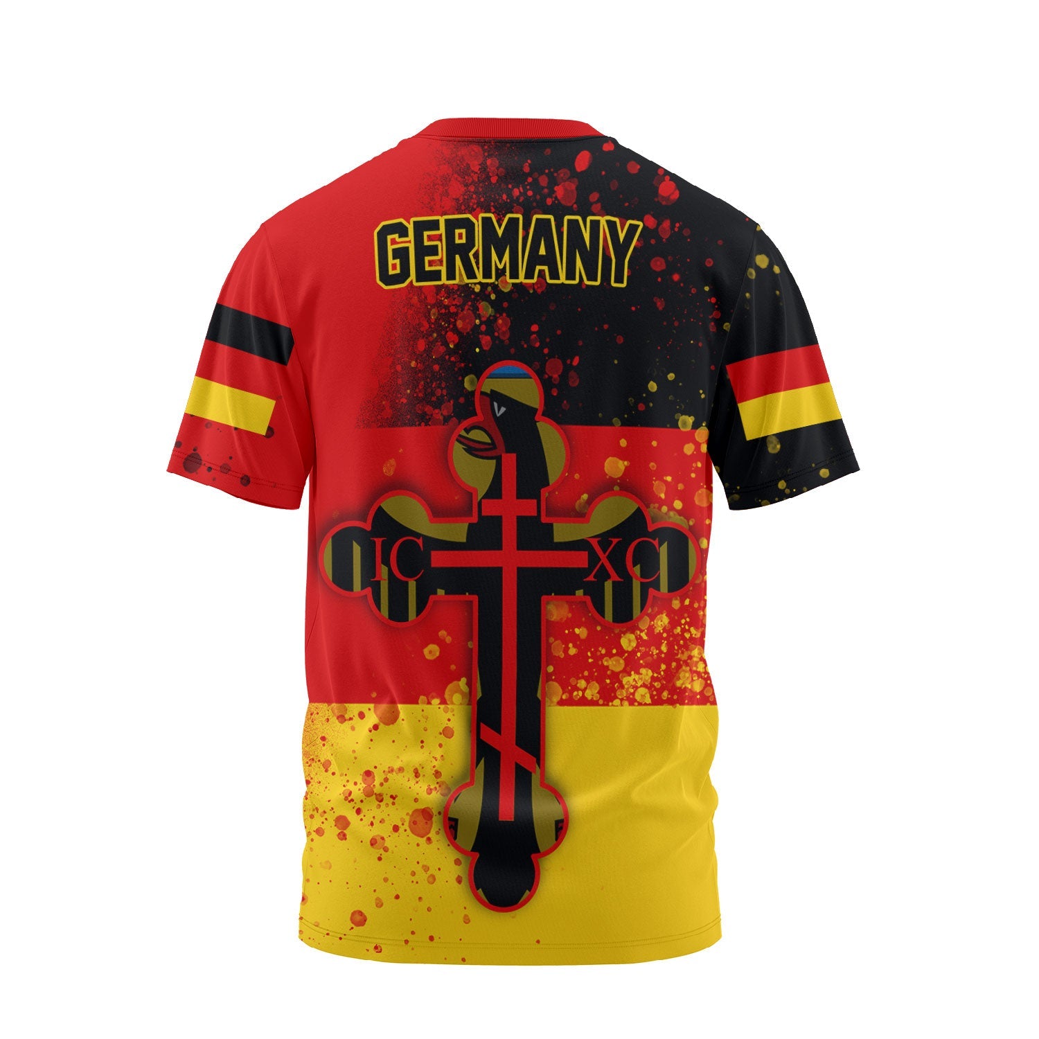 Germany T Shirt Flag & Coat Of Arms Orthodox Style