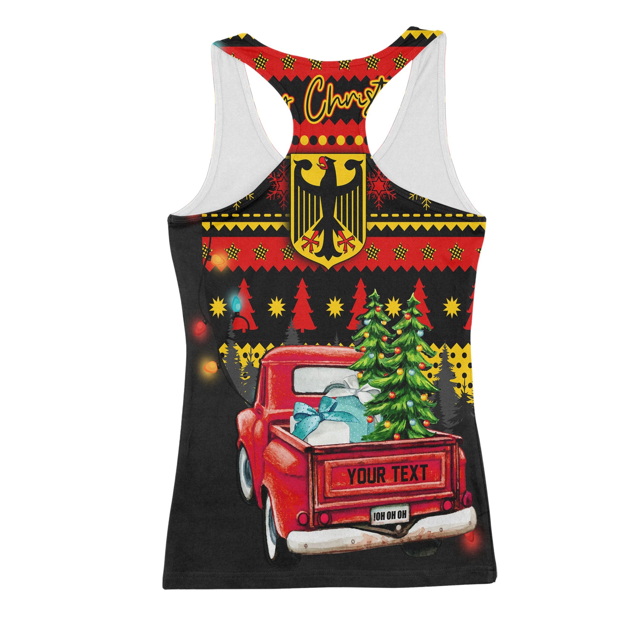 Germany Women Tank Top Coat Of Arms Christmas Style