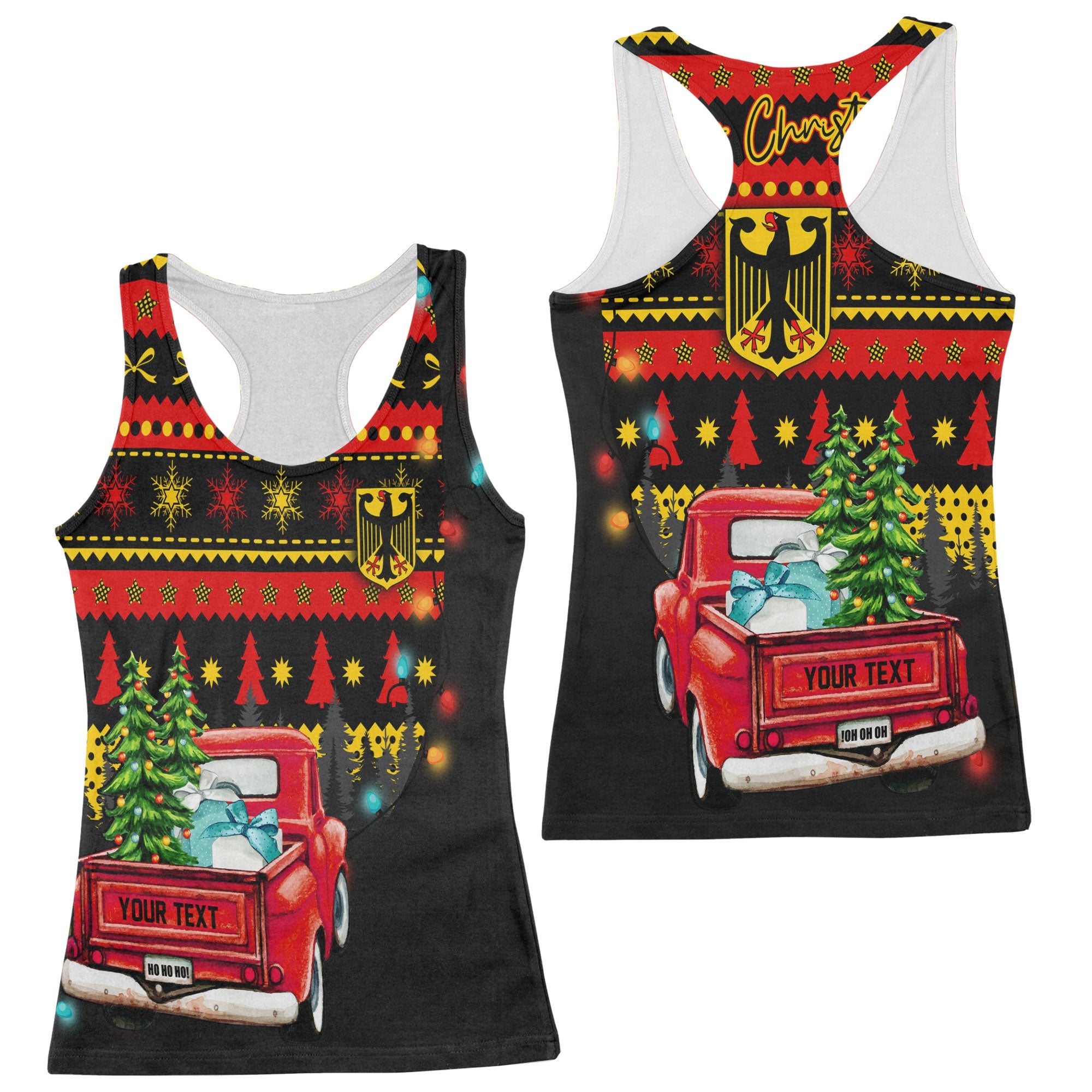 Germany Women Tank Top Coat Of Arms Christmas Style