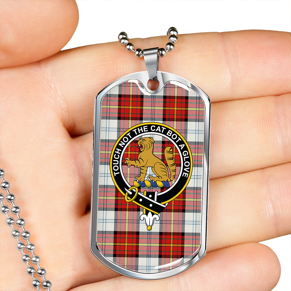 Gillies Red Dress Dance Clan Badge Classic Tartan Dog Tag Necklace