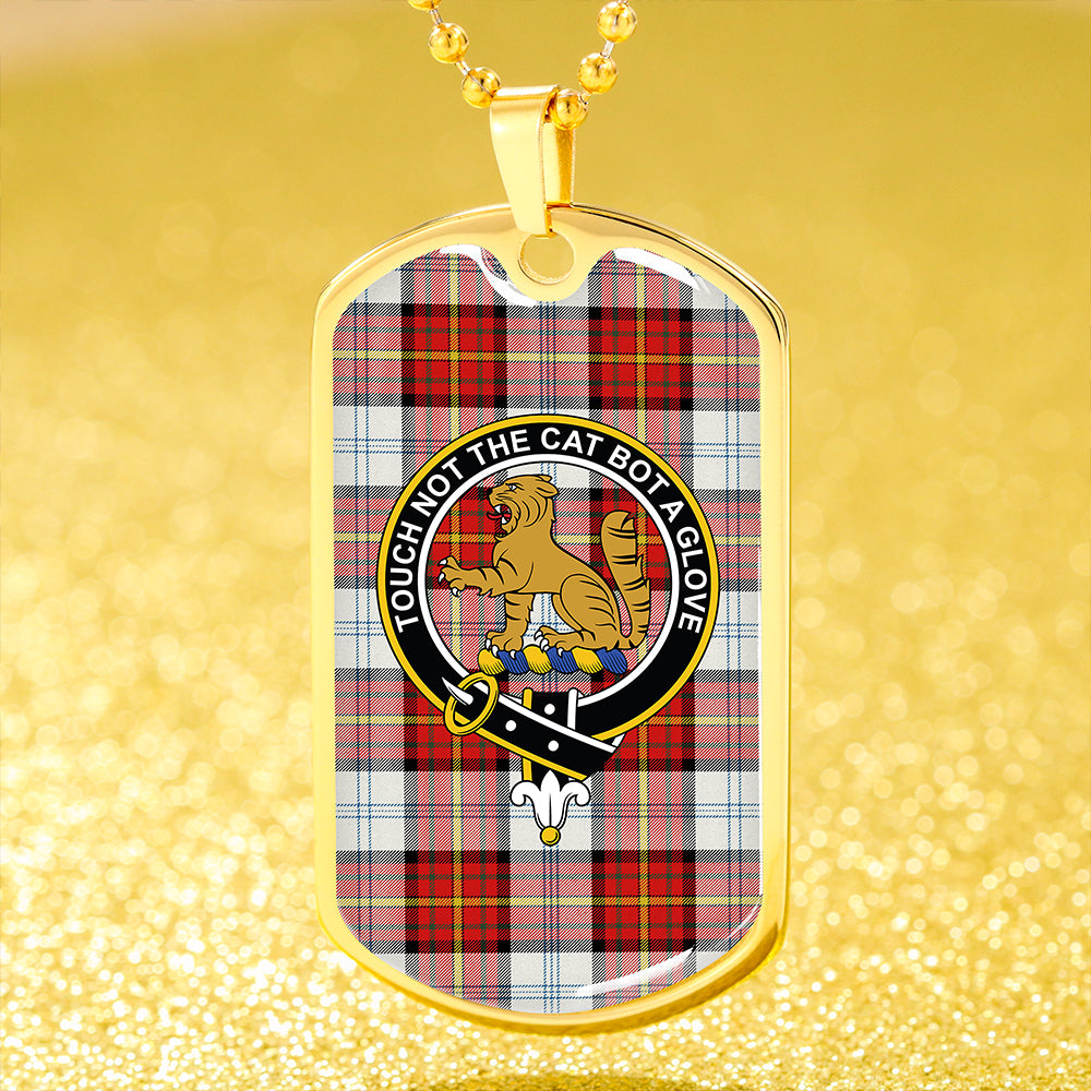 Gillies Red Dress Dance Clan Badge Classic Tartan Dog Tag Necklace