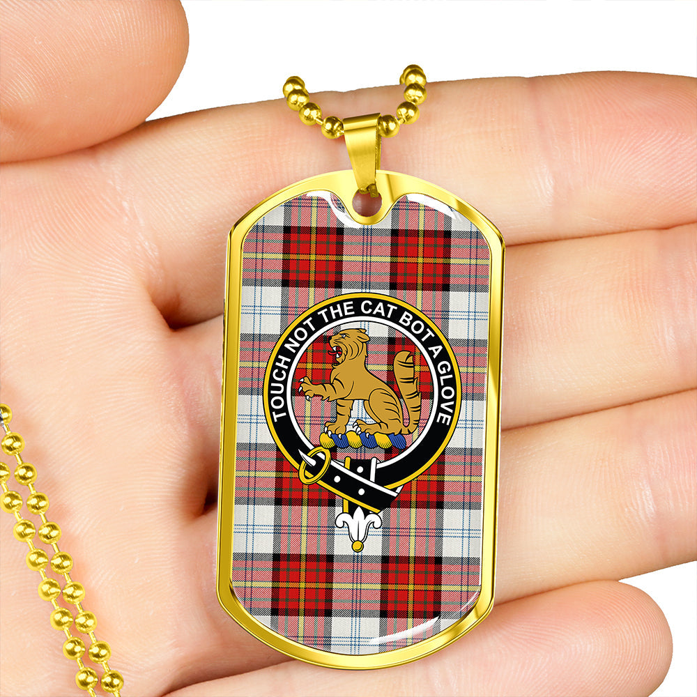 Gillies Red Dress Dance Clan Badge Classic Tartan Dog Tag Necklace