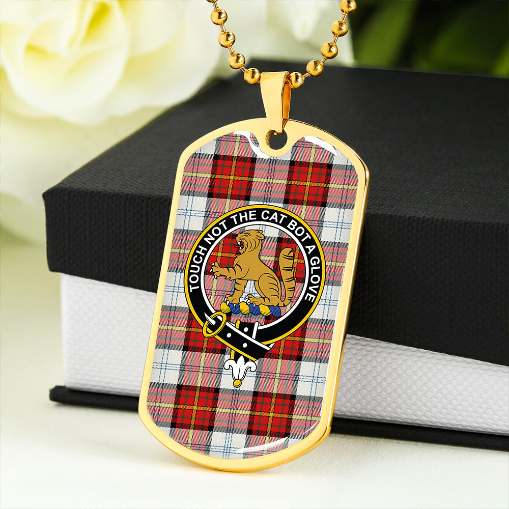 Gillies Red Dress Dance Clan Badge Classic Tartan Dog Tag Necklace