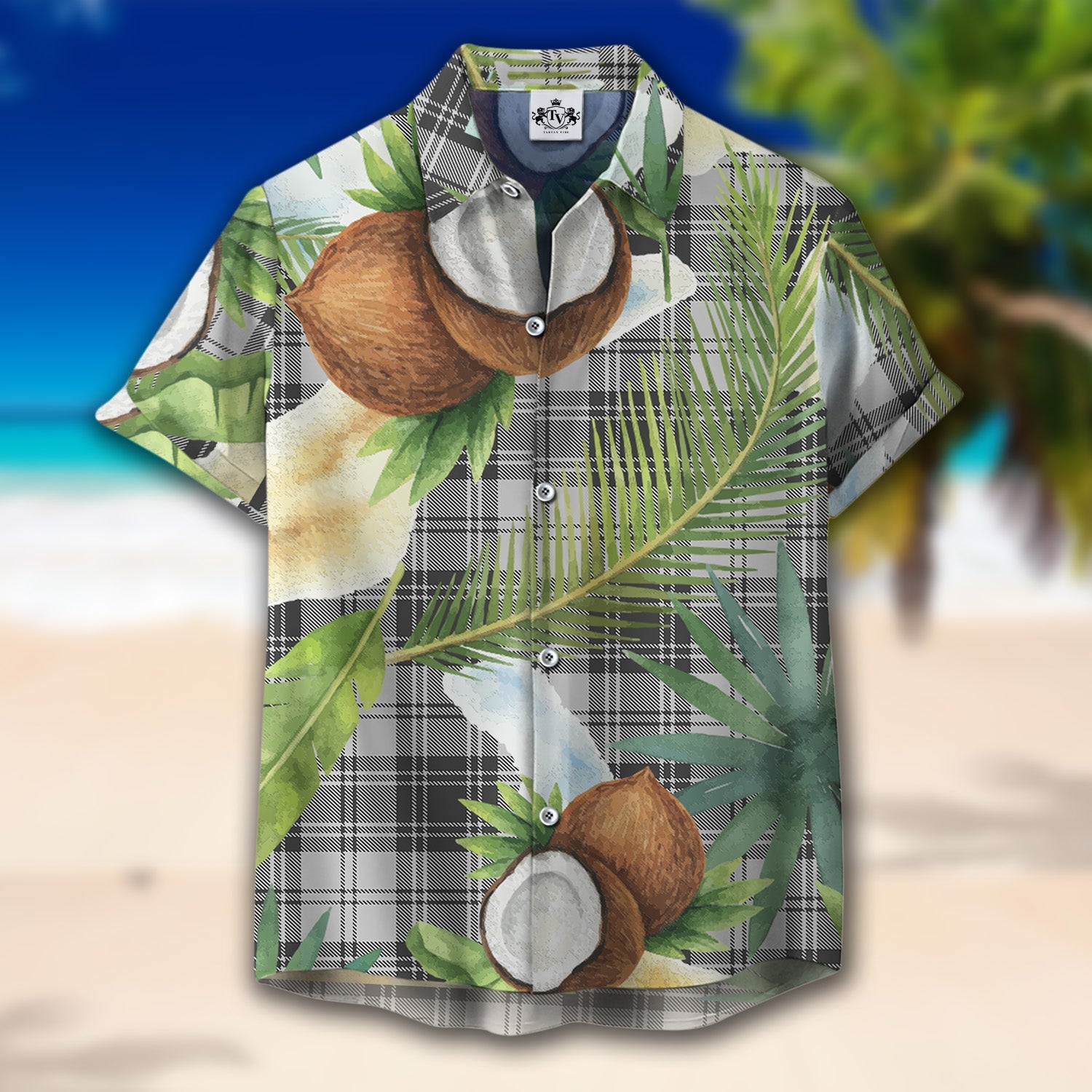 Scottish Tartan Glen Clan Hawaiian Shirt Hibiscus - Tropical Garden Style