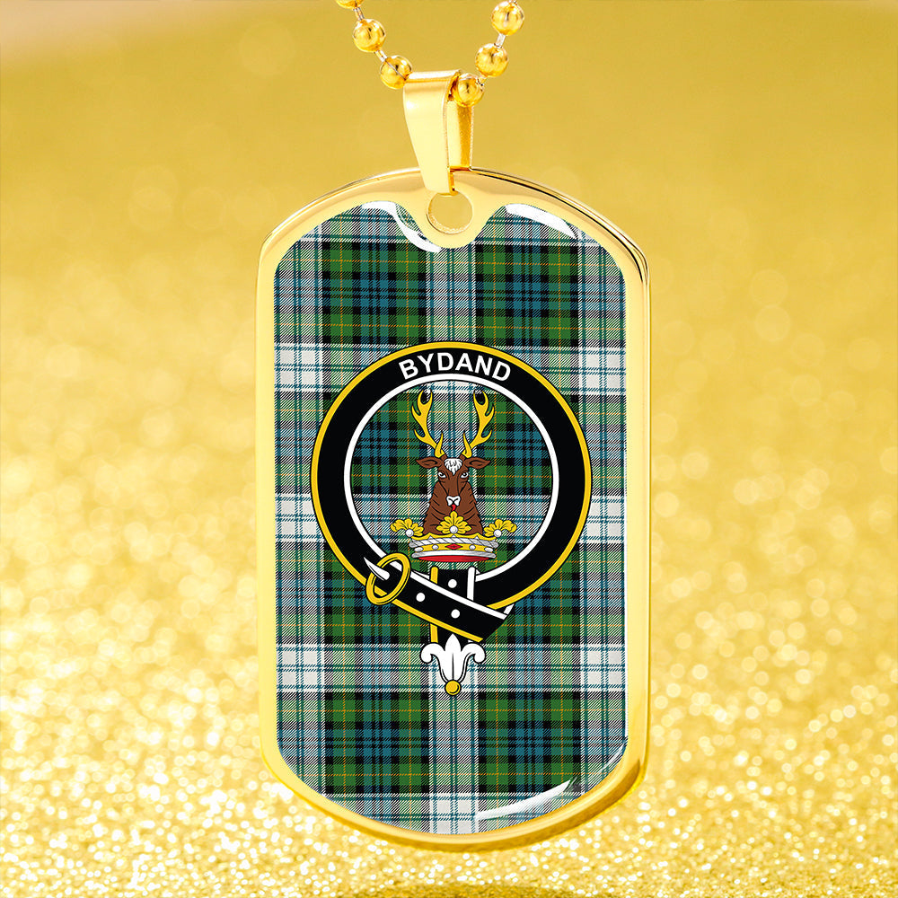 Gordon Dress Ancient Clan Badge Classic Tartan Dog Tag Necklace