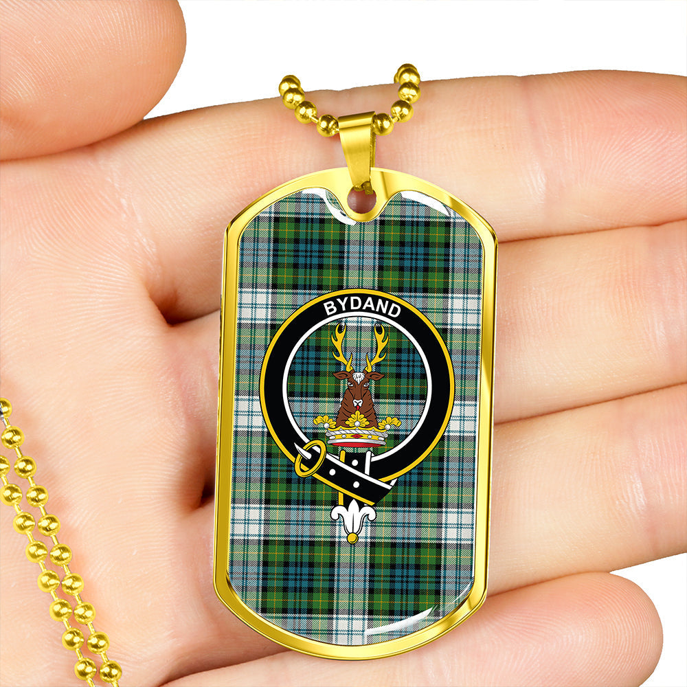 Gordon Dress Ancient Clan Badge Classic Tartan Dog Tag Necklace