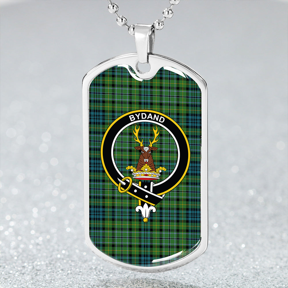 Gordon Dress #2 Ancient Clan Badge Classic Tartan Dog Tag Necklace