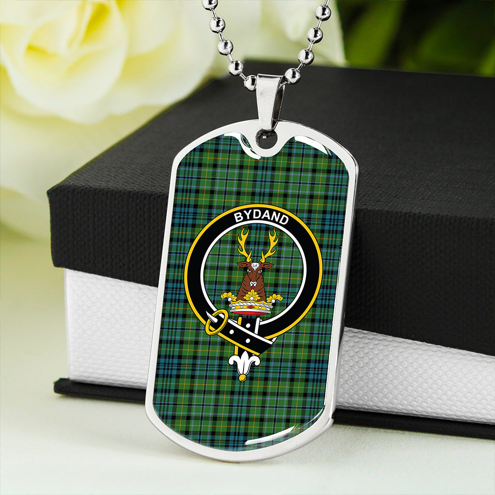 Gordon Dress #2 Ancient Clan Badge Classic Tartan Dog Tag Necklace