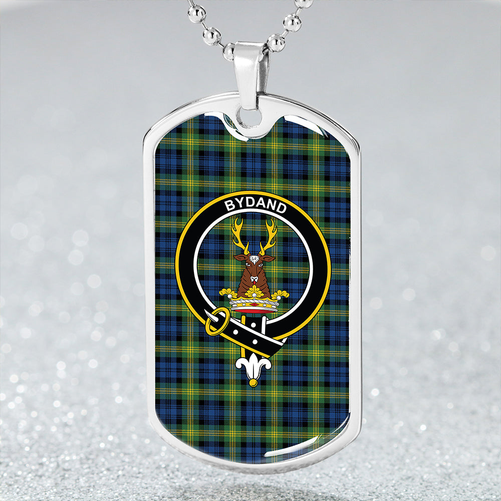 Gordon Old (Gordon 1842) Modern Clan Badge Classic Tartan Dog Tag Necklace