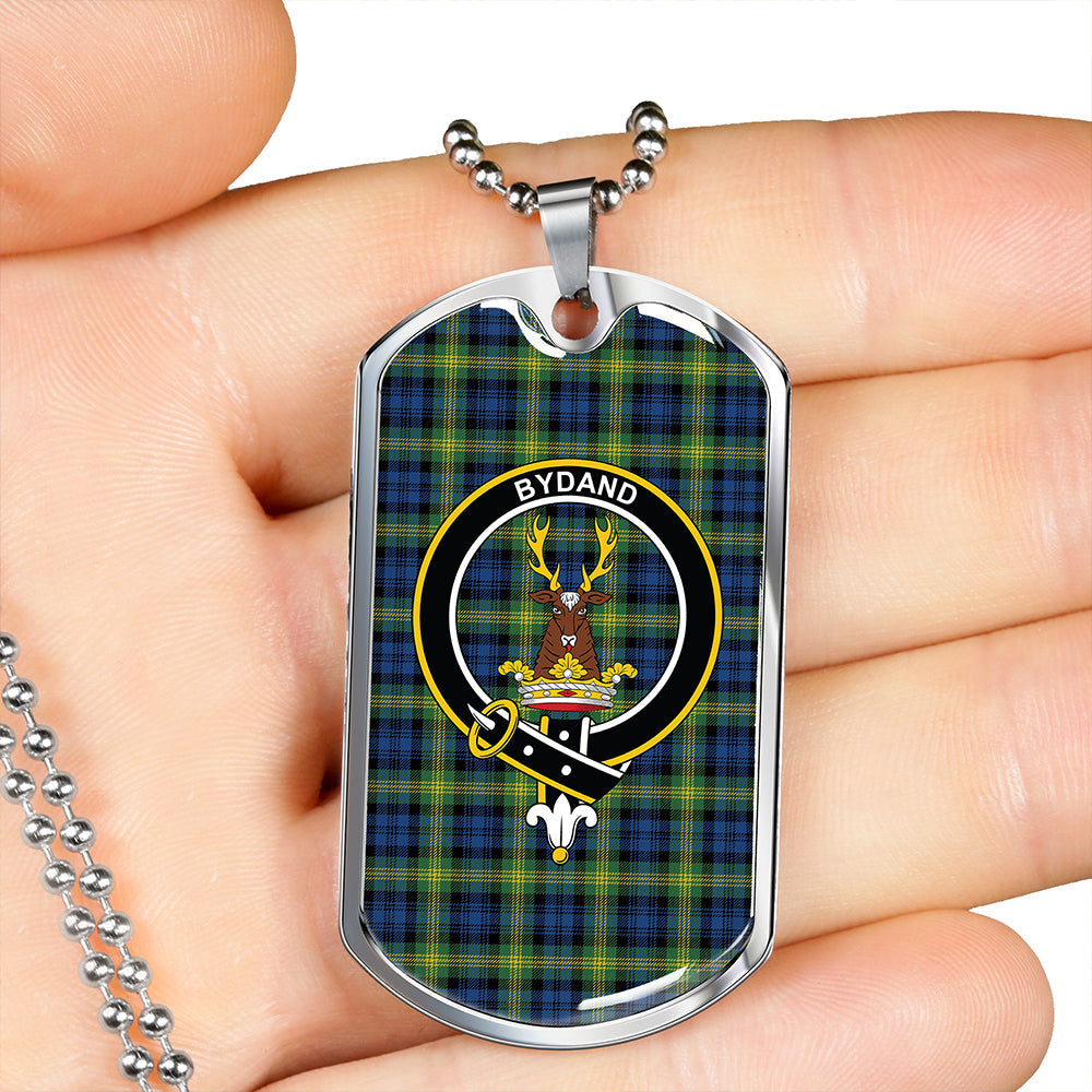 Gordon Old (Gordon 1842) Modern Clan Badge Classic Tartan Dog Tag Necklace