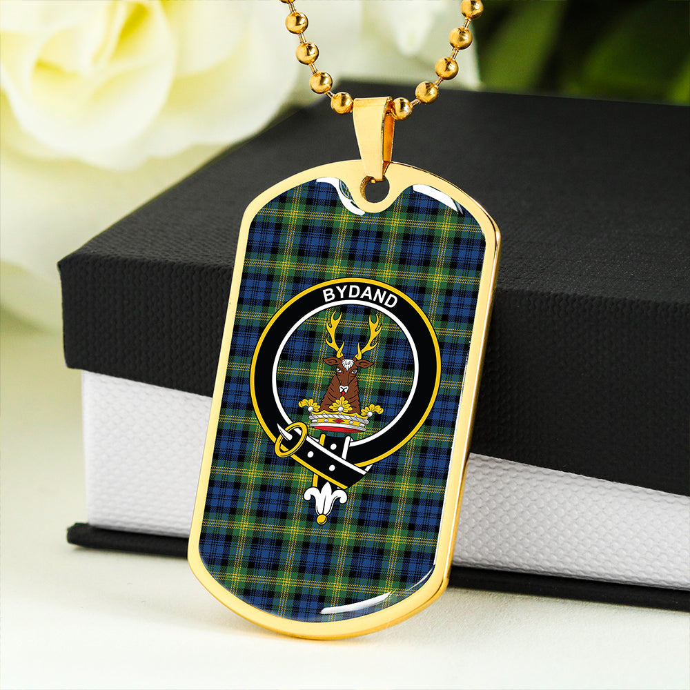 Gordon Old (Gordon 1842) Modern Clan Badge Classic Tartan Dog Tag Necklace