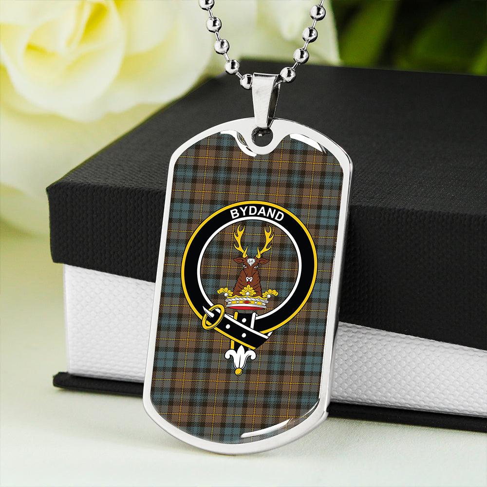 Gordon Weathered Clan Badge Classic Tartan Dog Tag Necklace