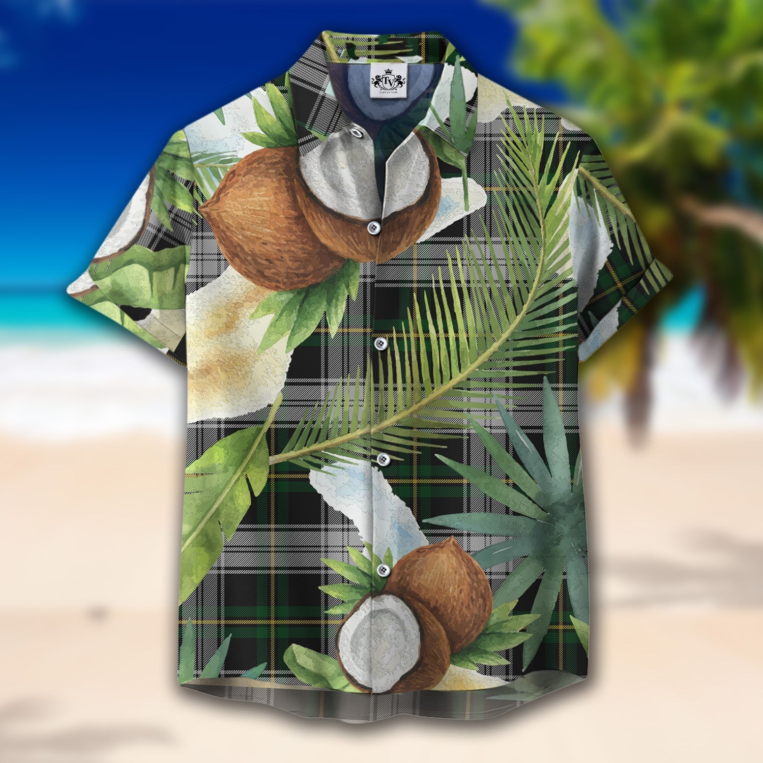 Scottish Tartan Gordon Dress 07 Clan Hawaiian Shirt Hibiscus - Tropical Garden Style