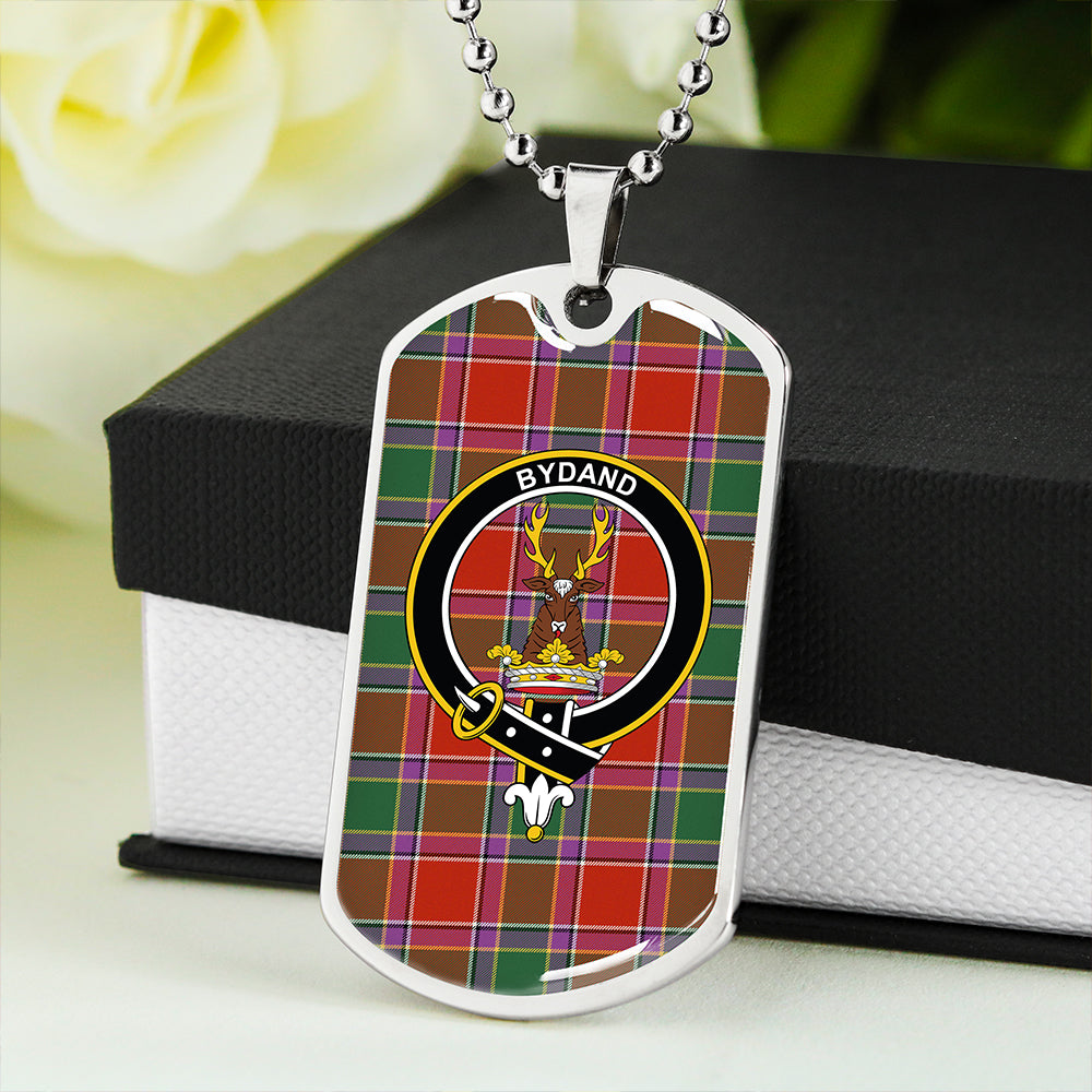 Gordon of Abergeldie Ancient Clan Badge Classic Tartan Dog Tag Necklace