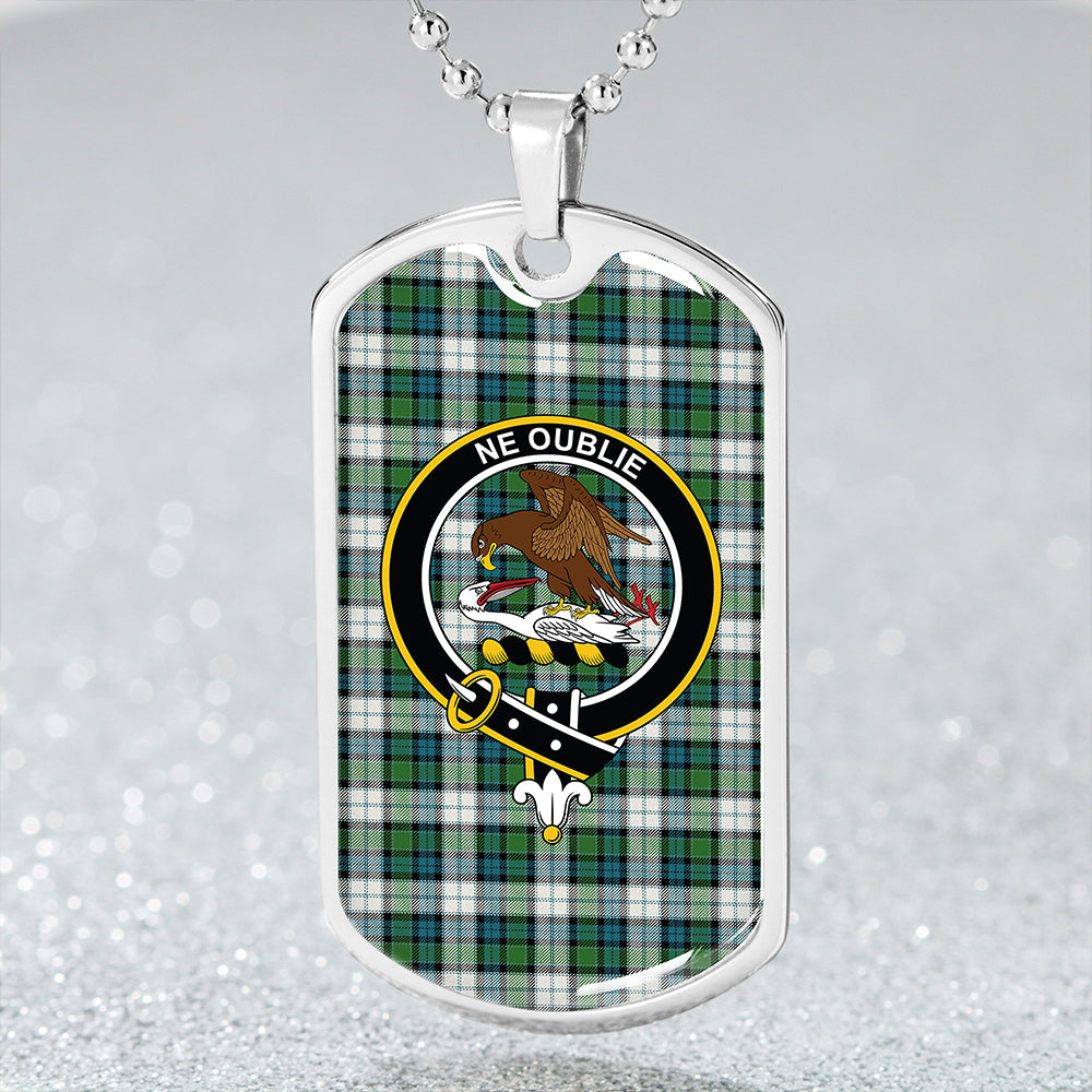 Graham Dress Ancient Clan Badge Classic Tartan Dog Tag Necklace