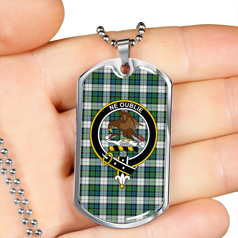 Graham Dress Ancient Clan Badge Classic Tartan Dog Tag Necklace