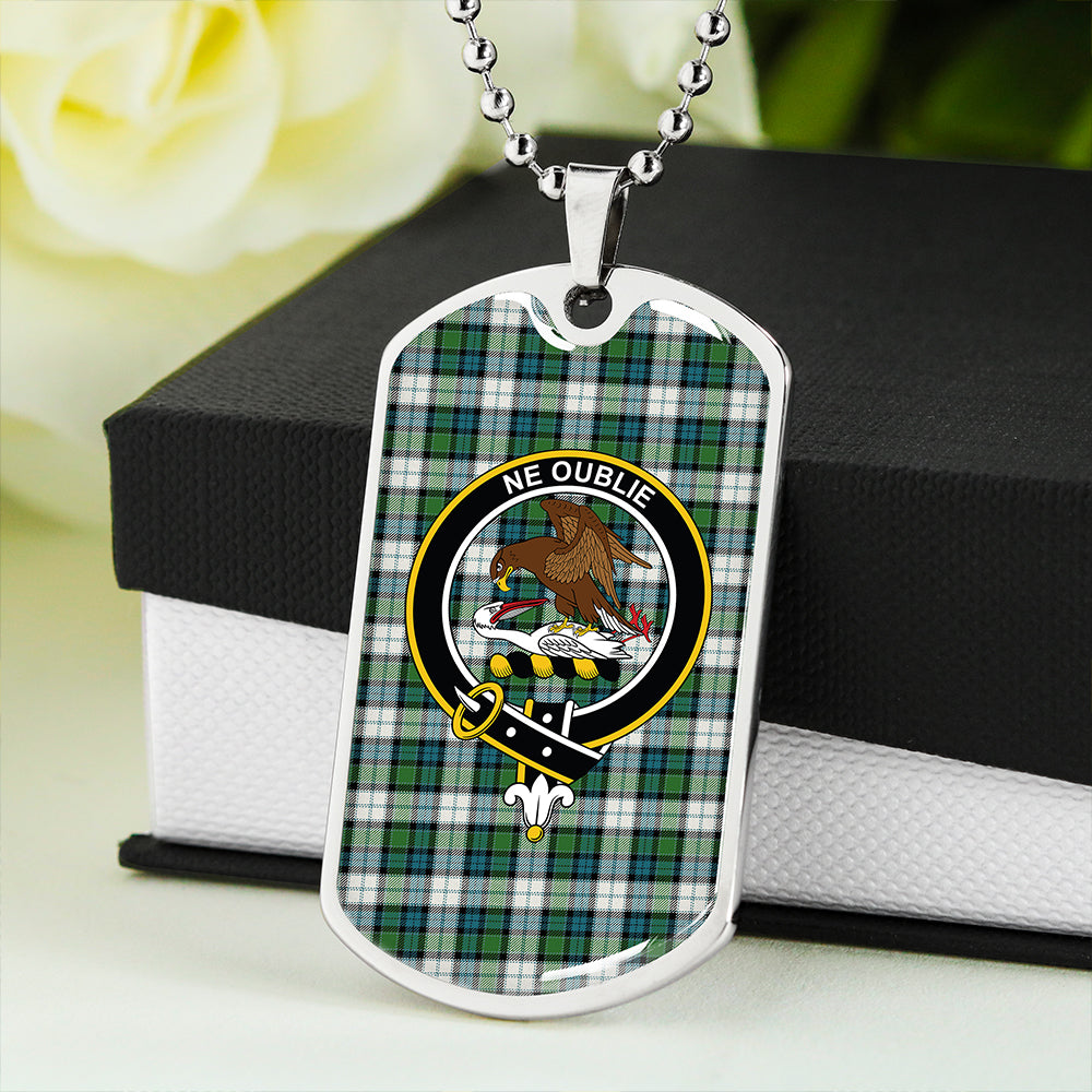 Graham Dress Ancient Clan Badge Classic Tartan Dog Tag Necklace