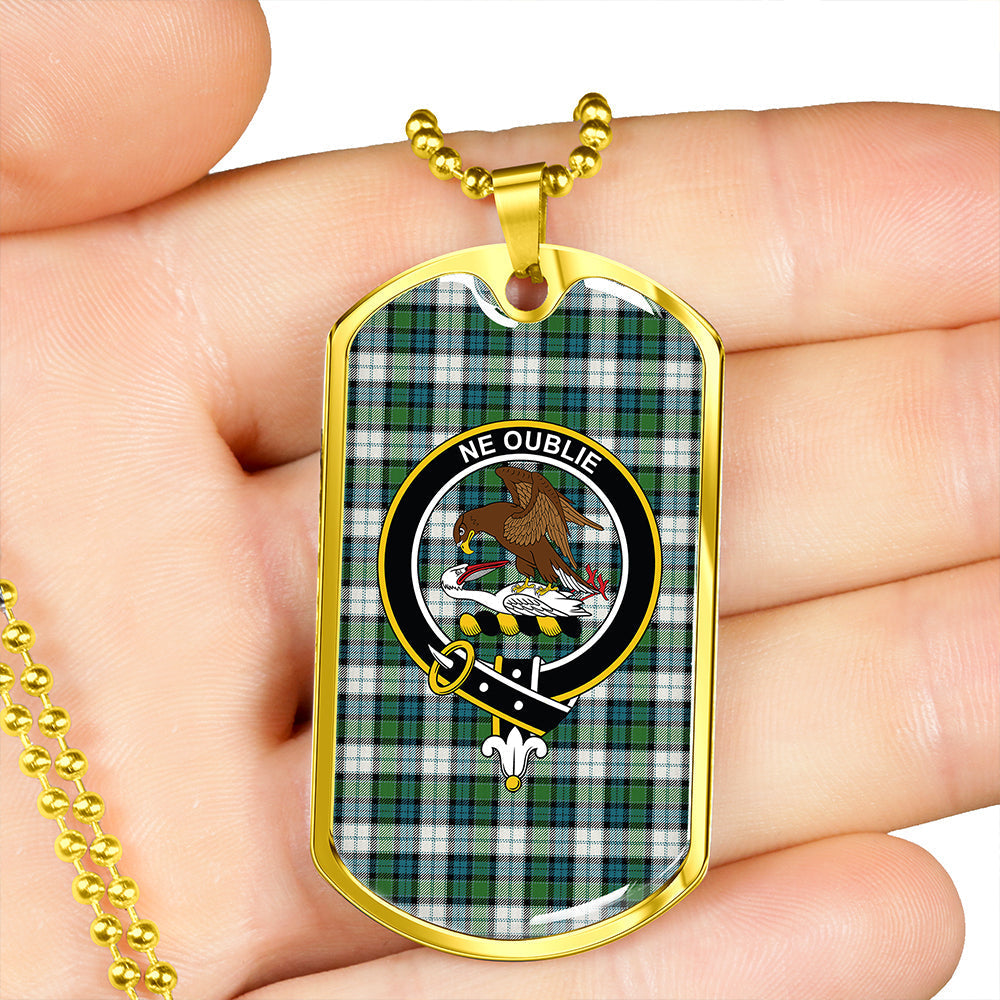 Graham Dress Ancient Clan Badge Classic Tartan Dog Tag Necklace