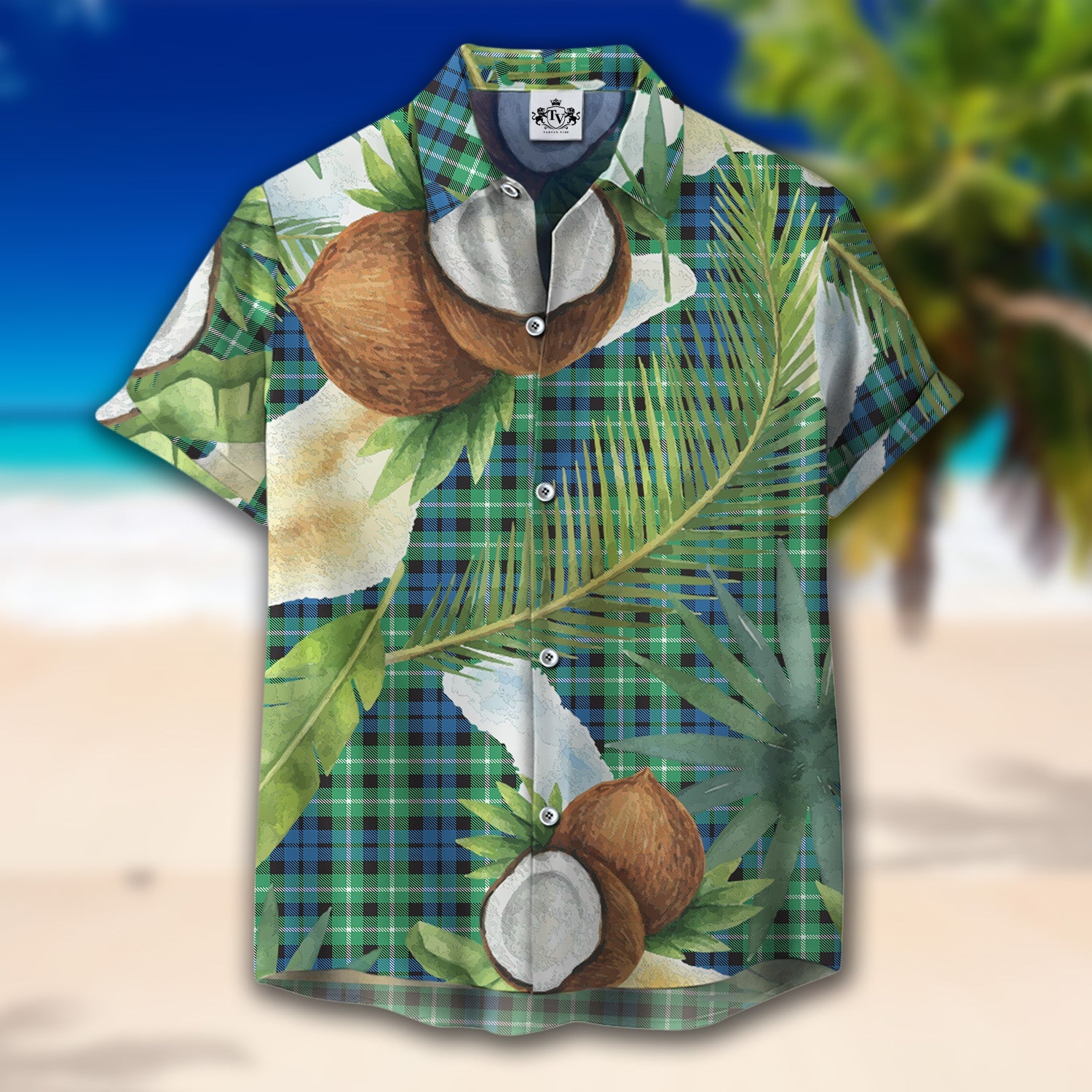 Scottish Tartan Graham of Montrose Ancient Clan Hawaiian Shirt Hibiscus - Tropical Garden Style