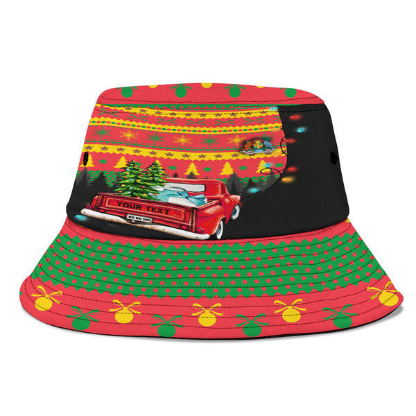 Grenada Bucket Hat Coat Of Arms Christmas Style