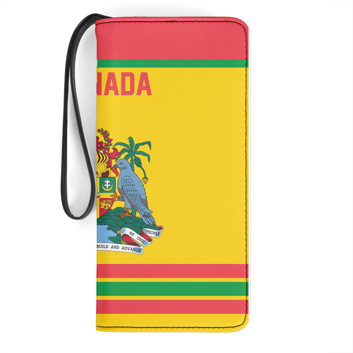 Grenada Clutch Purse Flag & Coat Of Arms Hockey Style