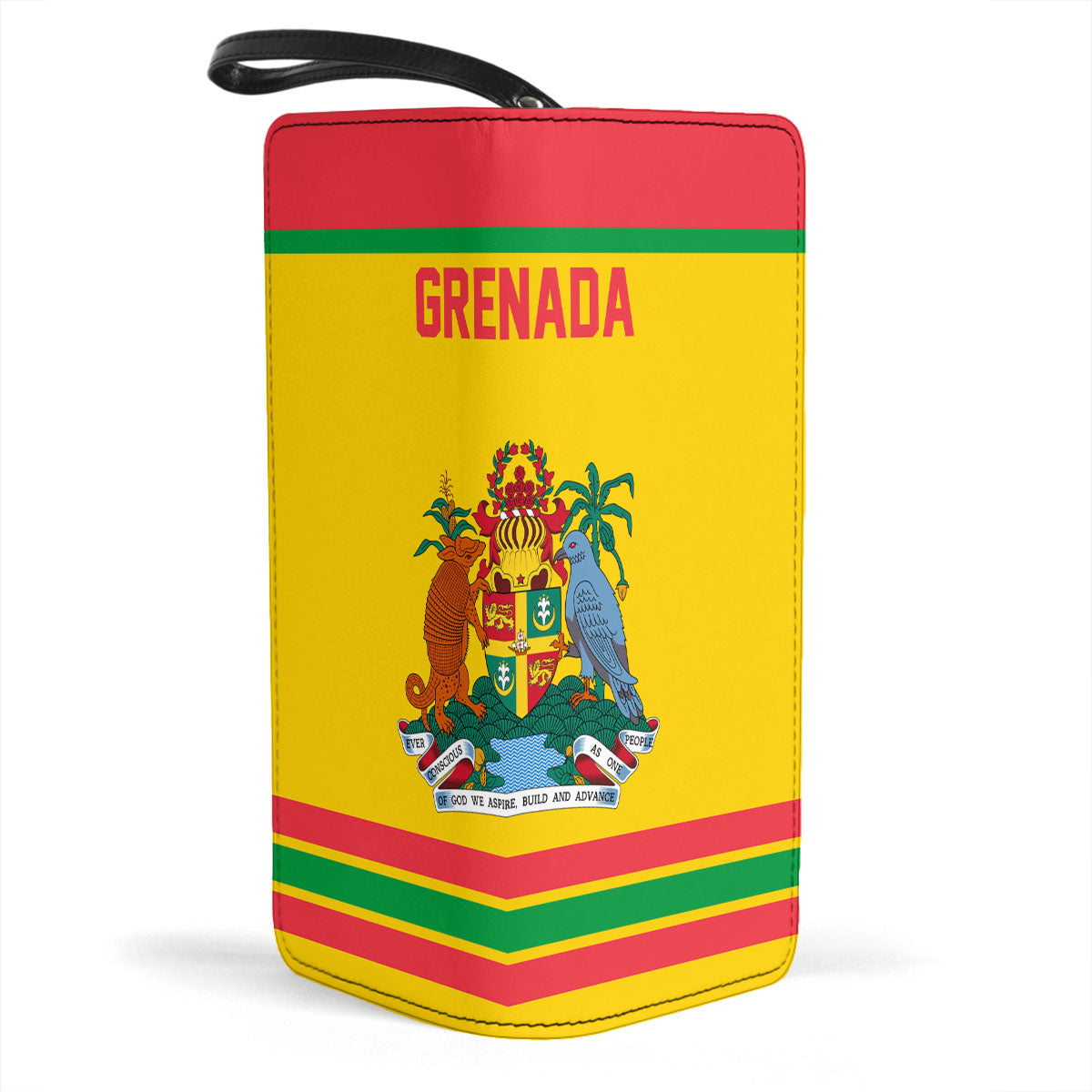 Grenada Clutch Purse Flag & Coat Of Arms Hockey Style