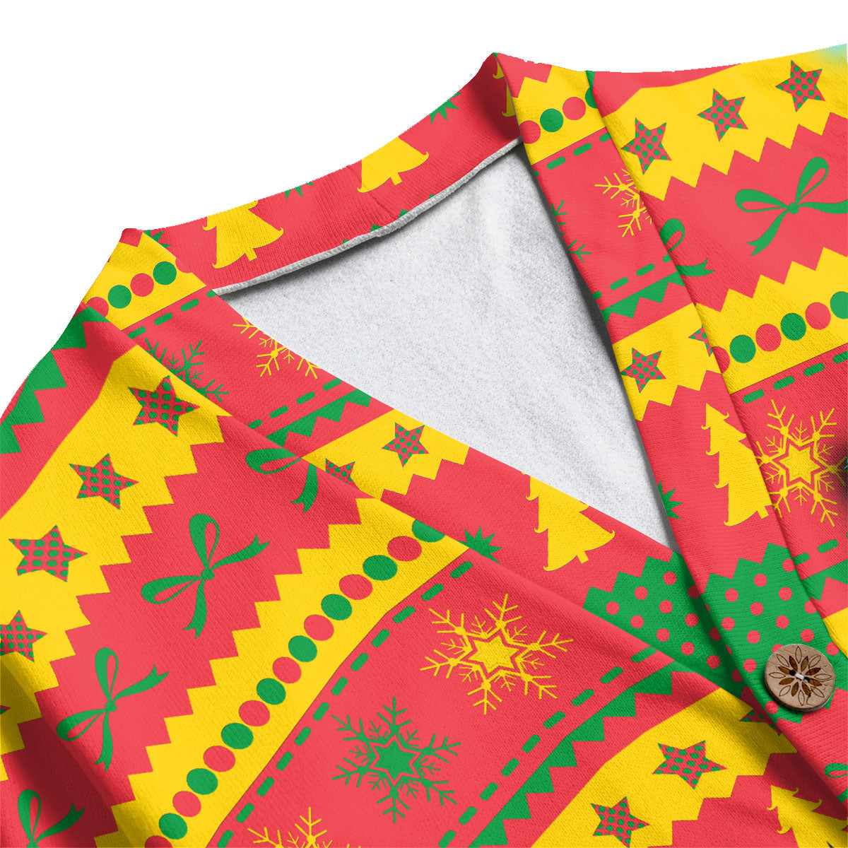 Grenada Fleece Cardigan Coat Of Arms Christmas Style