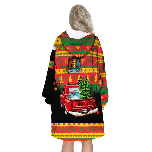 Grenada Snug Hoodie Coat Of Arms Christmas Style