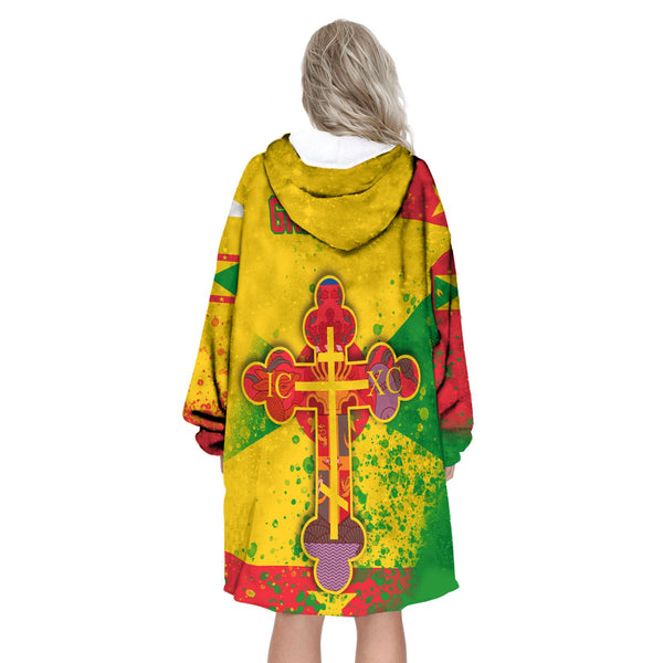 Grenada Snug Hoodie Flag & Coat Of Arms Orthodox Style