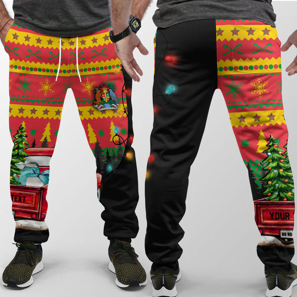 Grenada Jogger Pant Coat Of Arms Christmas Style