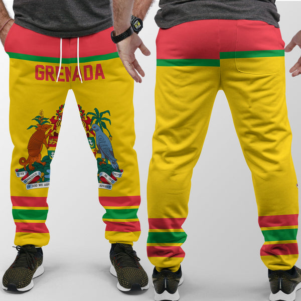 Grenada Jogger Pant Flag & Coat Of Arms Hockey Style