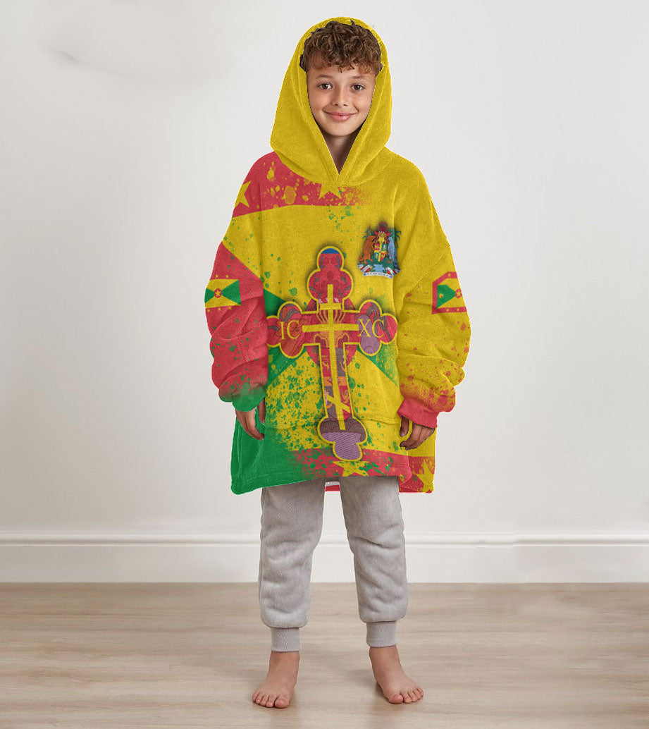 Grenada Kid Snug Hoodie Flag & Coat Of Arms Orthodox Style