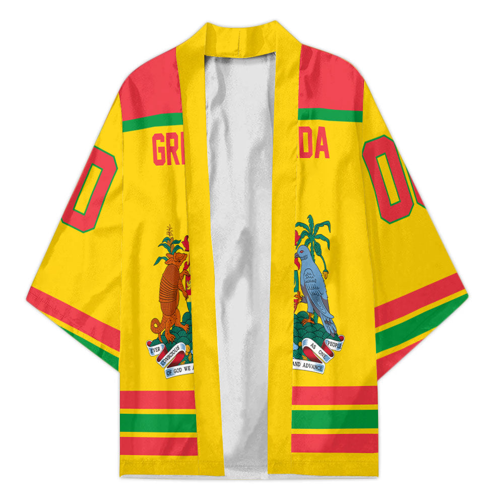 Grenada Kimono Flag & Coat Of Arms Hockey Style