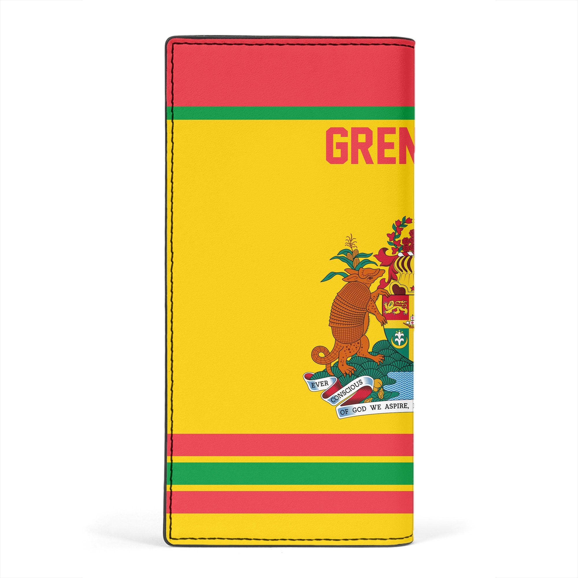 Grenada Leather Wallet Flag & Coat Of Arms Hockey Style