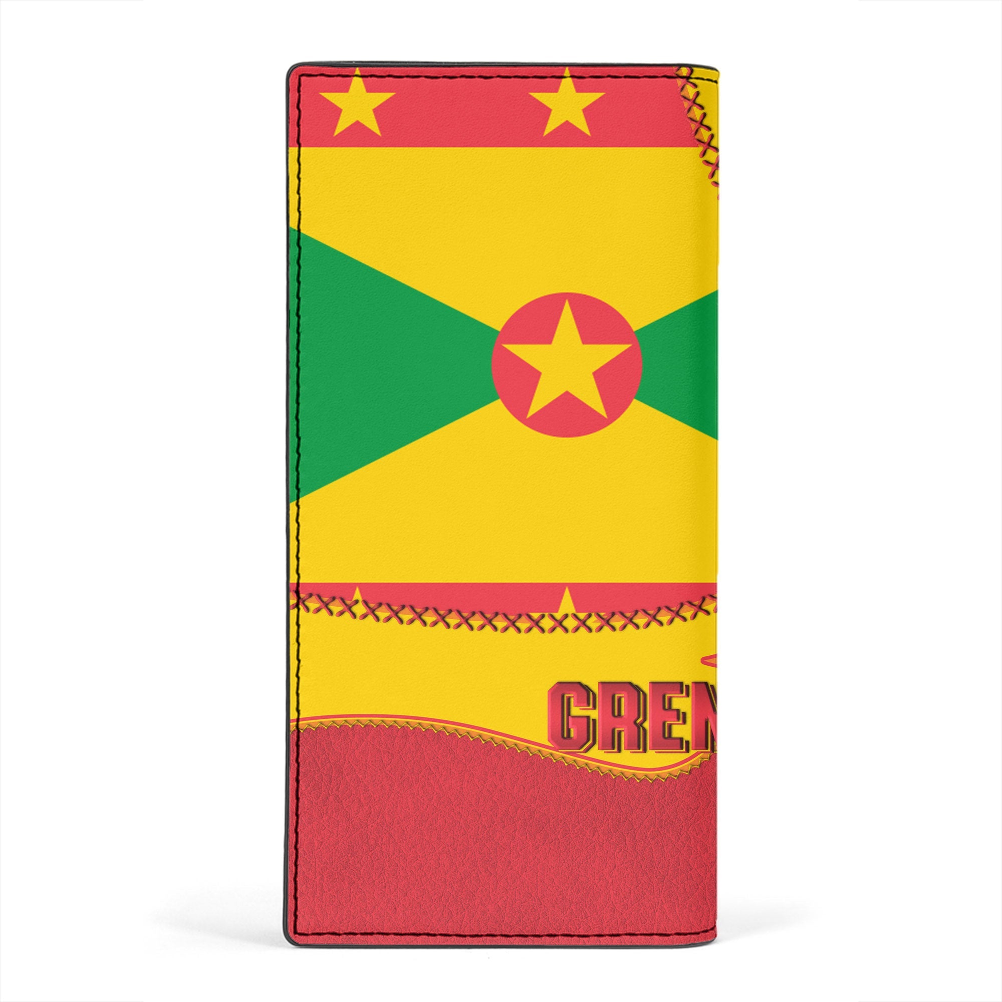 Grenada Leather Wallet Flag & Coat Of Arms Leather Style