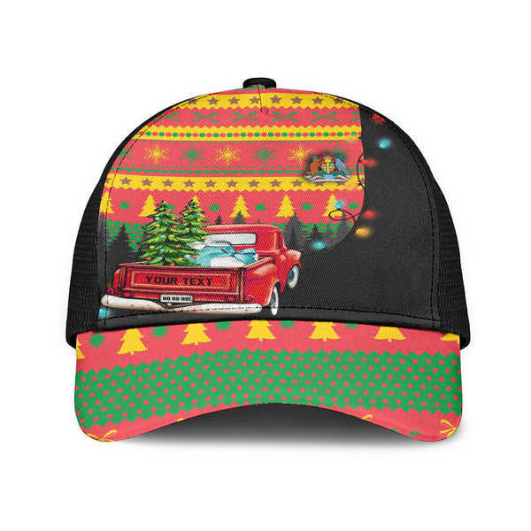 Grenada Mesh Back Cap Coat Of Arms Christmas Style