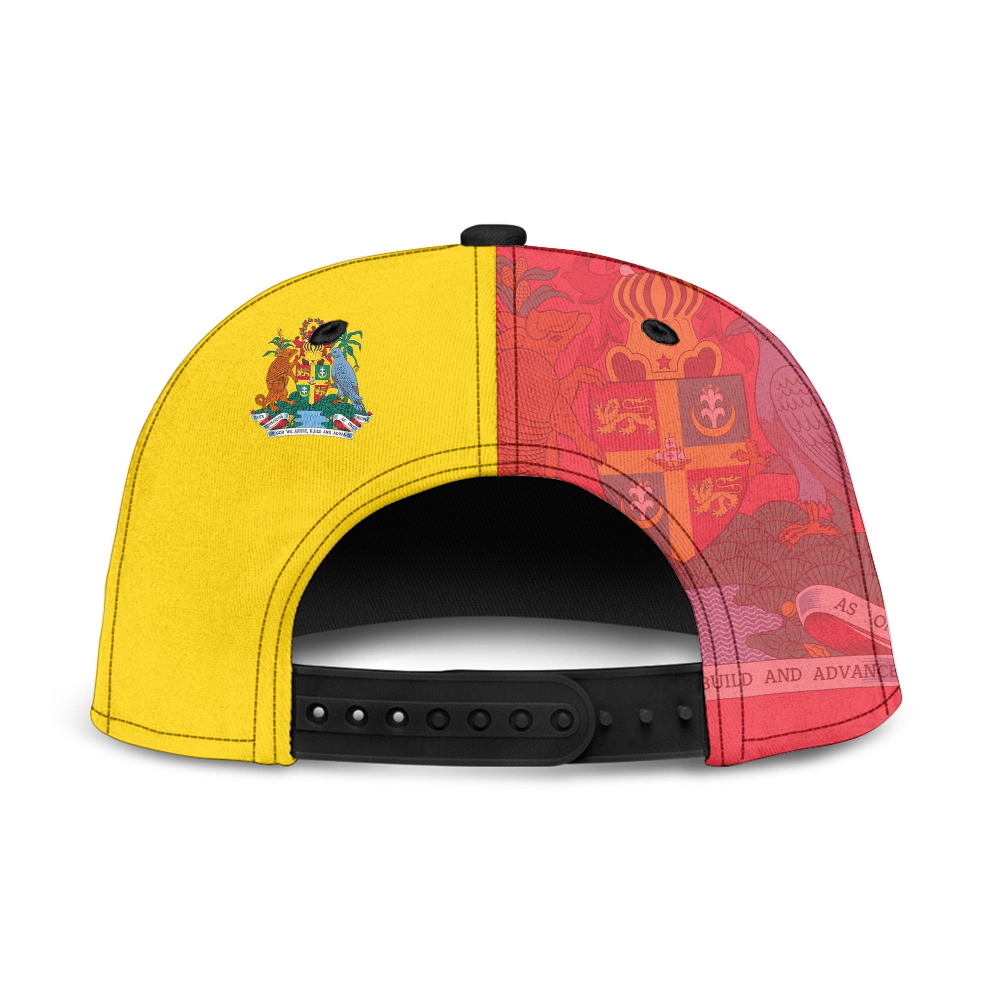 Grenada Snapback Hat Flag & Coat Of Arms Skull Style