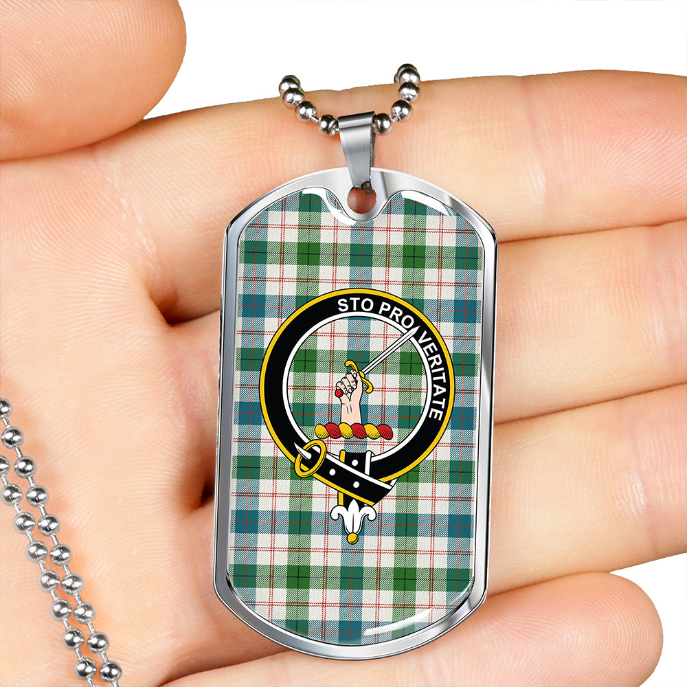 Guthrie Dress Ancient Clan Badge Classic Tartan Dog Tag Necklace