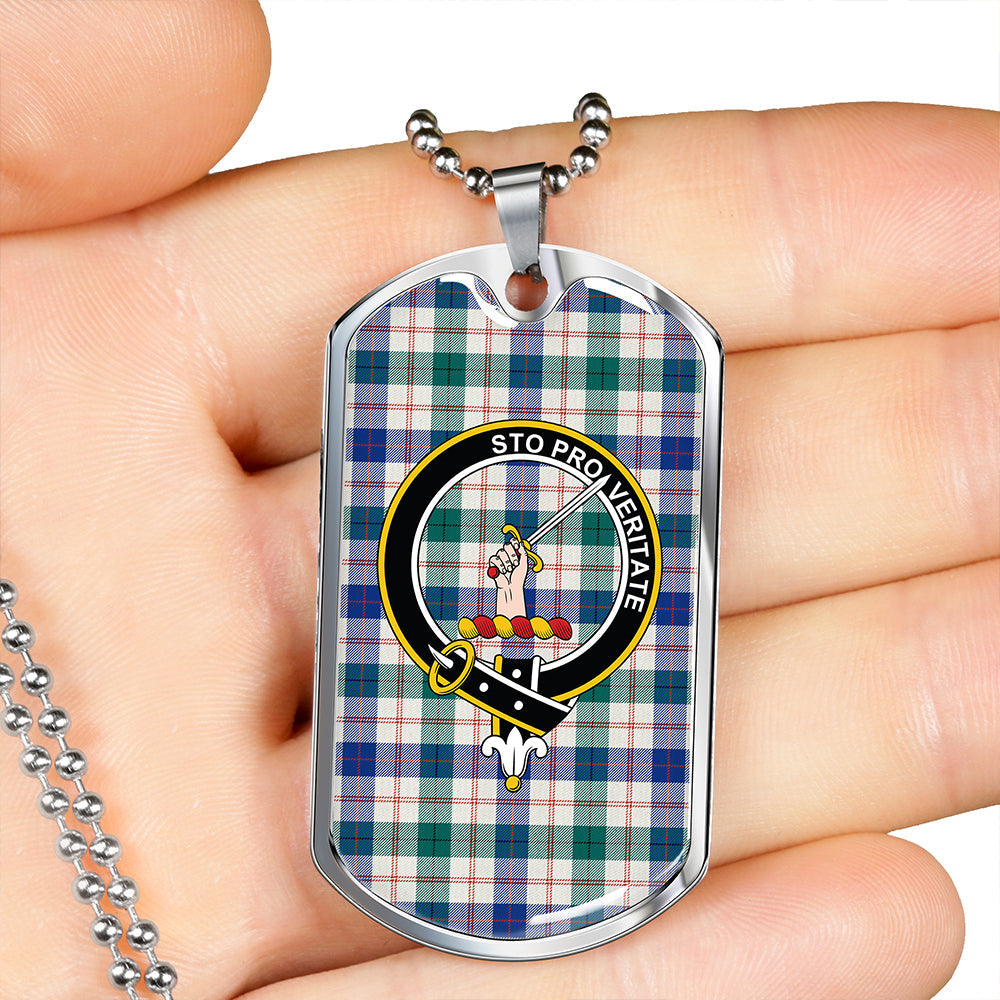Guthrie Dress Modern Clan Badge Classic Tartan Dog Tag Necklace
