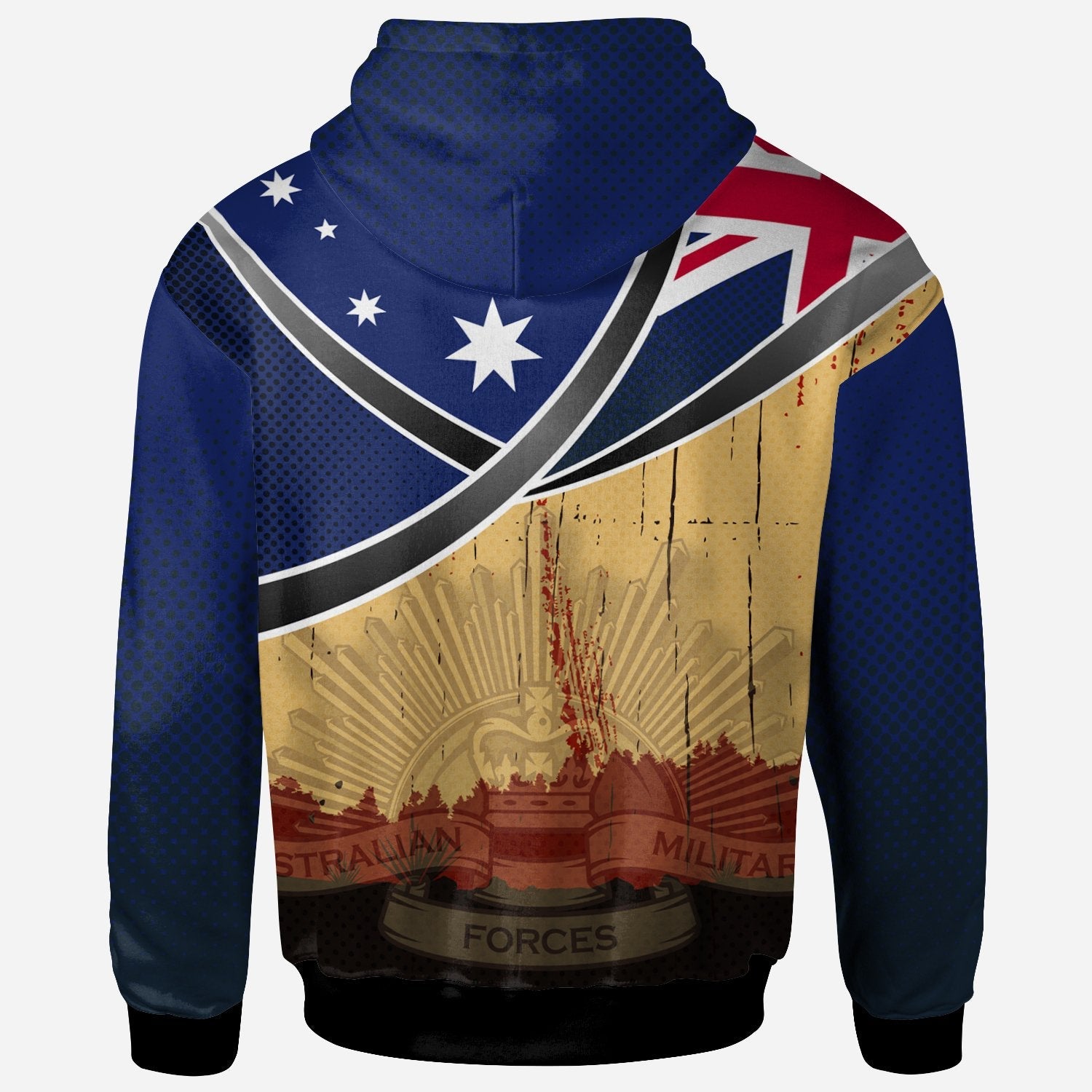 Zip Hoodies - Anzac Lest We Forget