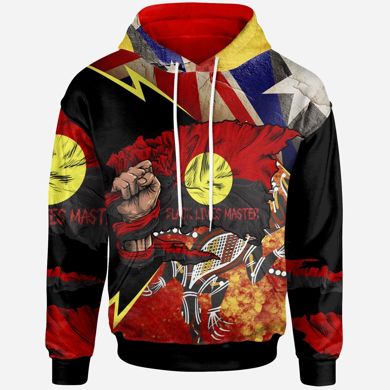 Hoodie - Aboriginal Live matter & Black Live Matter