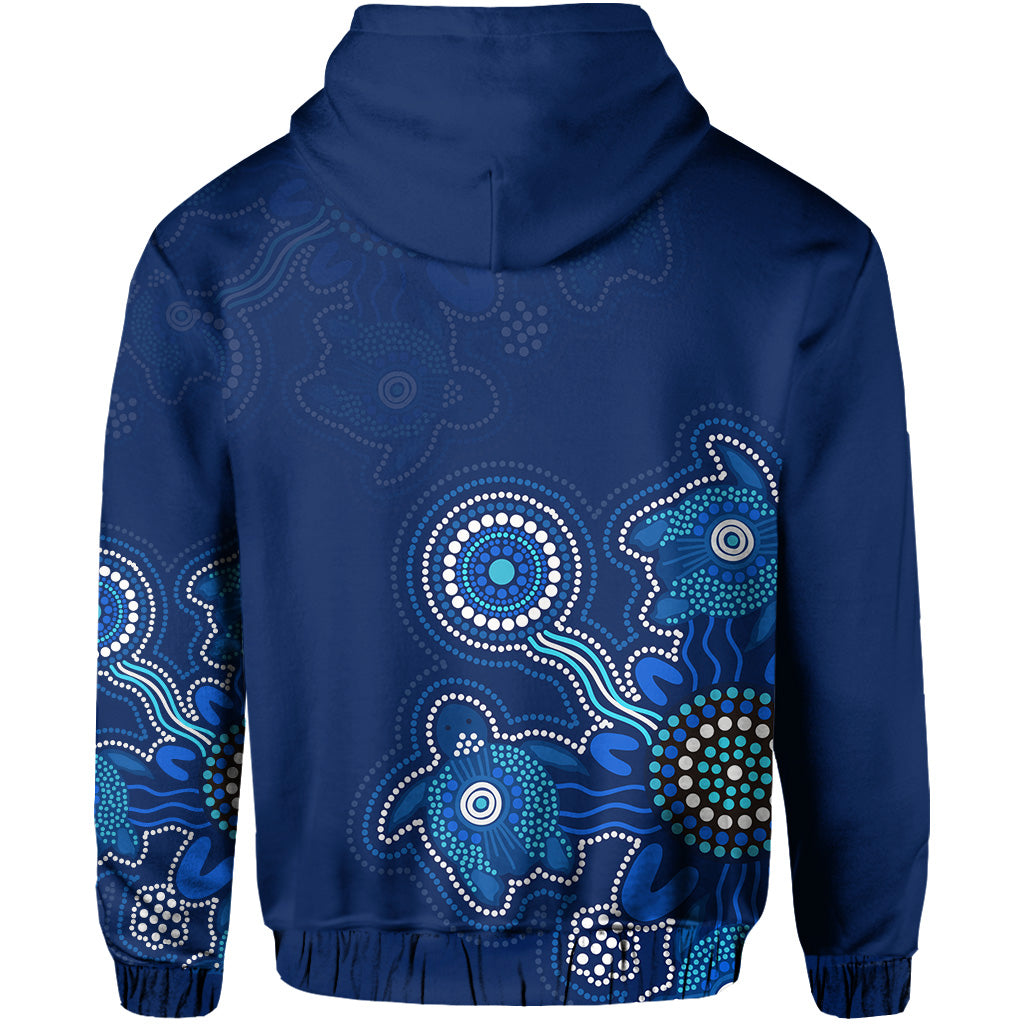 Aboriginal Dot Hoodie Turtles Victory