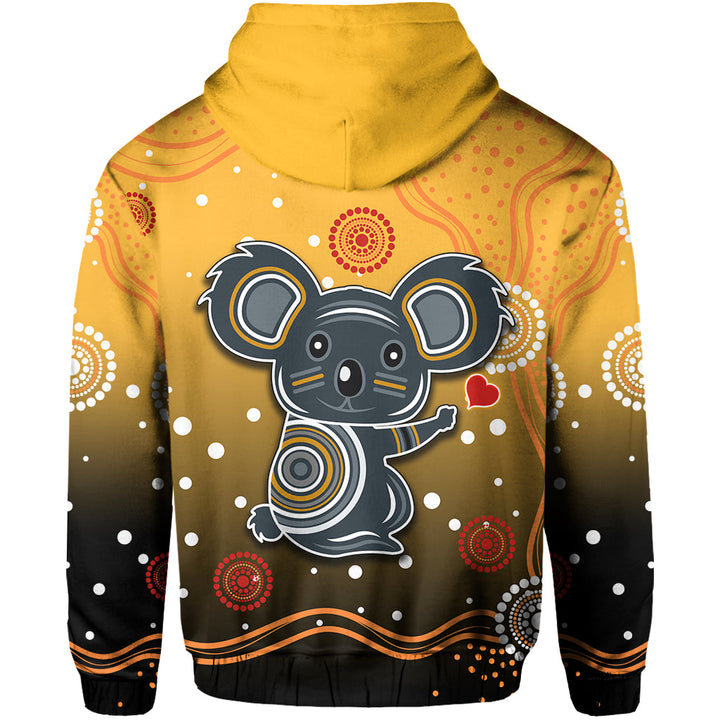 (Custom Personalised) Koala Indigenous Hoodie Aboriginal Aussie
