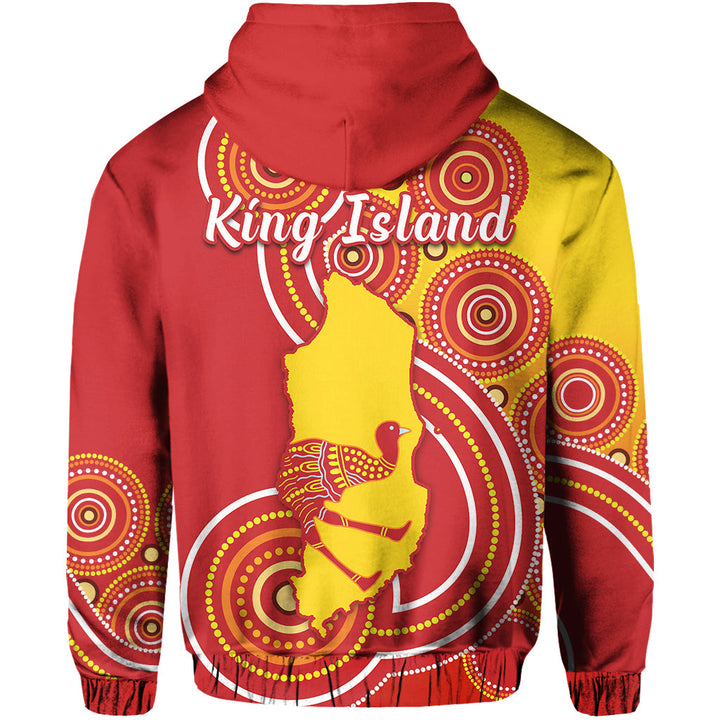 (Custom Personalised) King Island Hoodie Emu Aboriginal Tasmania Australia