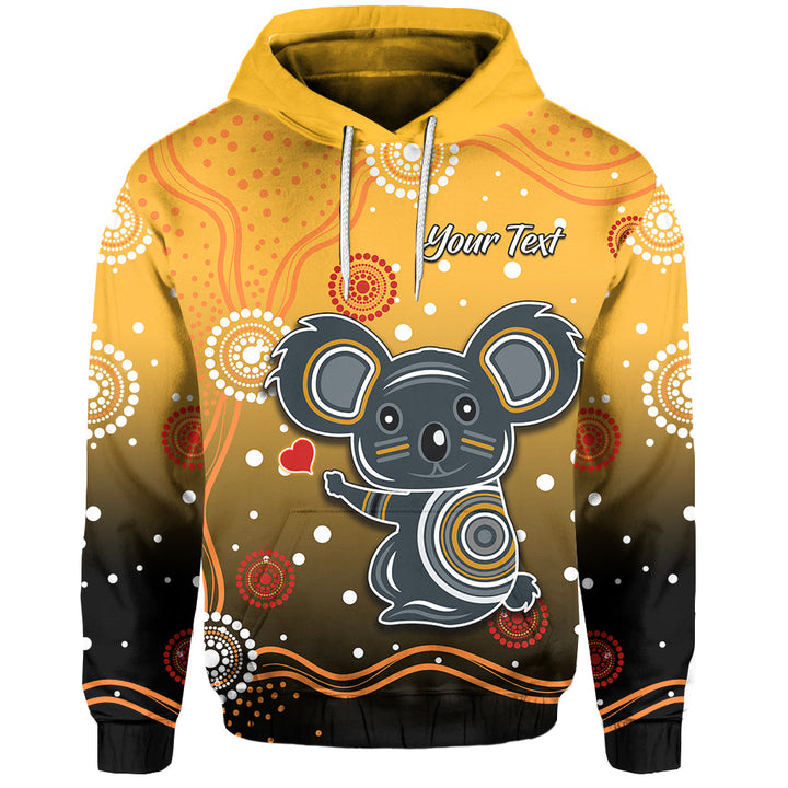 (Custom Personalised) Koala Indigenous Hoodie Aboriginal Aussie
