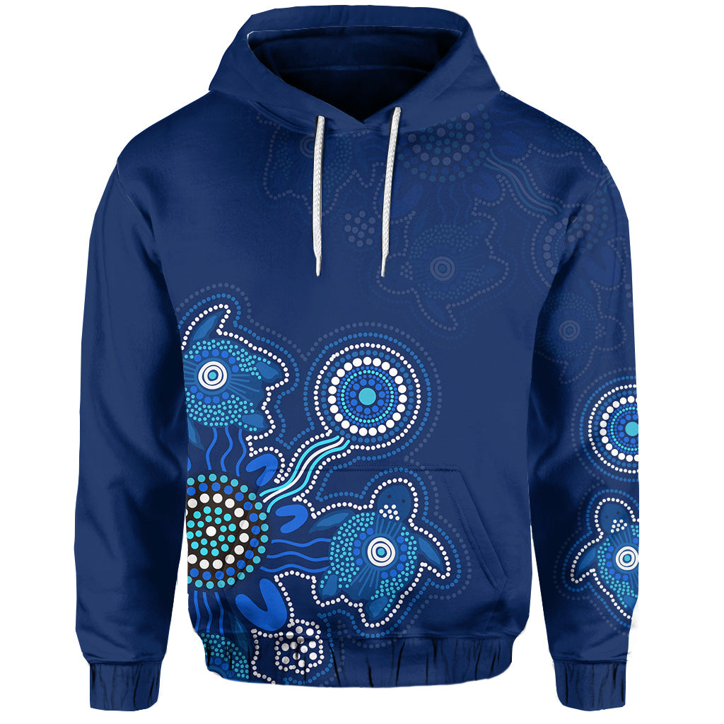 Aboriginal Dot Hoodie Turtles Victory