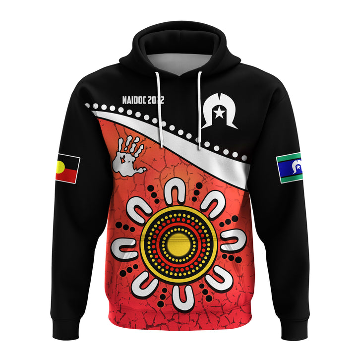 (Custom Personalised) NAIDOC Week 2022 Hoodie Torres Strait Islander Version Red Aboriginal The Dhari