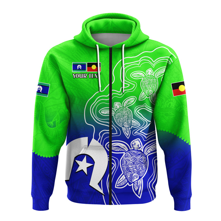 (Custom Personalised) NAIDOC Week 2022 Hoodie Torres Strait Islanders with Aboriginal Turtles